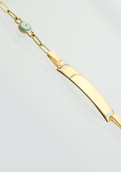 Mavi Göz Mineli Çocuk Künye Bileklik modelleri