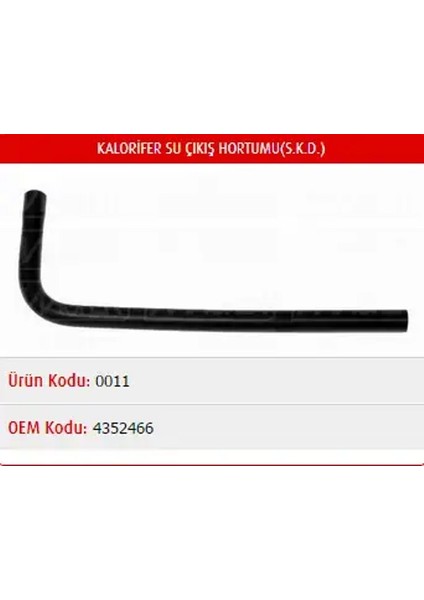 M0011 Kalorifer Hortumu 4352466