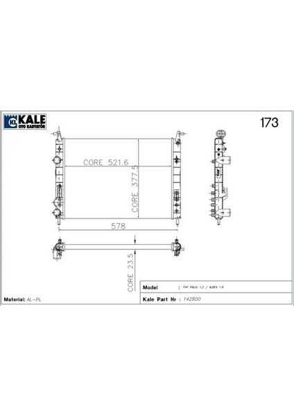 0131282AL Motor Radyatoru