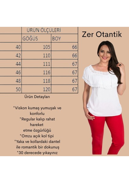 Zerotantik Fırfırlı Dantel Yaka Büyük Beden Bluz Mercan modelleri