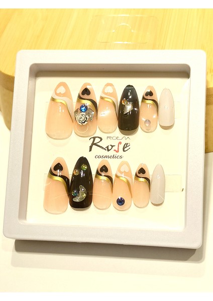 Lüks Tasarım Taşlı Yapay Tırnak fiyatları