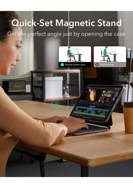 Apple iPad Pro 11 M5 (2025) Rebound Magnetic Keyboard 360 Kılıf indirimleri