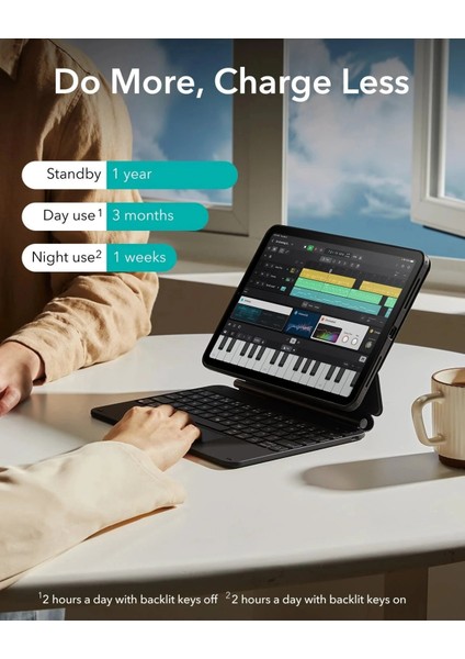 Apple iPad Pro 11 M5 (2025) Rebound Magnetic Keyboard 360 Kılıf