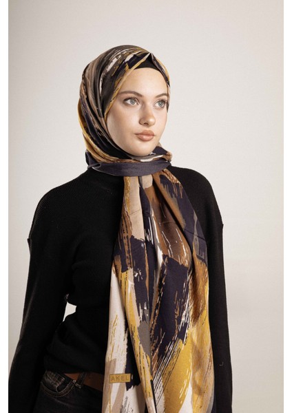 Desenli Pamuk İpek Şal Desen-4 modelleri