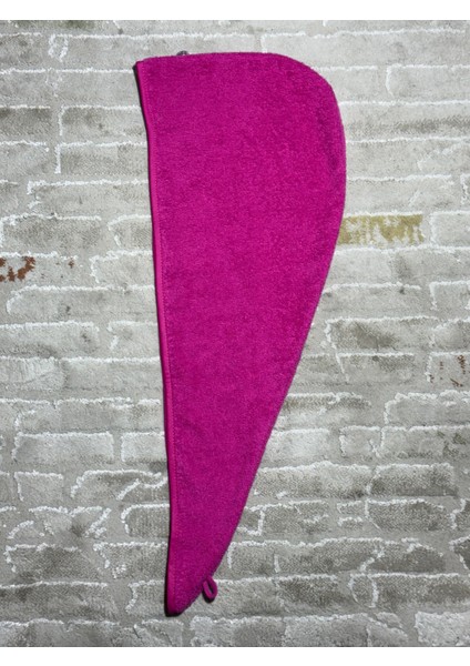 Saç Havlusu Saç Bonesi %100 Pamuk Banyo ,havuz ve Deniz Sonrası Kurulama Fuşya modelleri