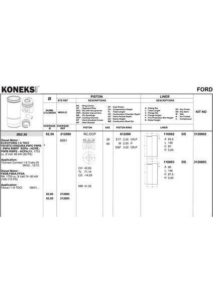 612082 Segman Olcu: 0.50 0610700010 610700010 (4 Adet Fiyatıdır)