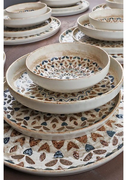 Lunaria 24 Parça 6 Kişilik Porselen Yemek Takımı