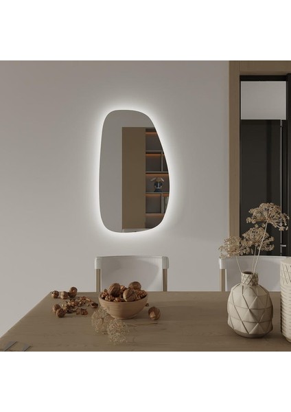 Ovalo LED Ayna – Organik Formlu Minimal Duvar Aynası fiyatları