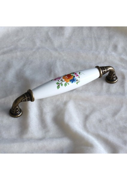 Mobilya Mutfak Çekmece Dolap Kapak Dolabı Kulbu Kulpu Kulpları Beyaz 128 Mm-12.8 cm Porselen indirimleri