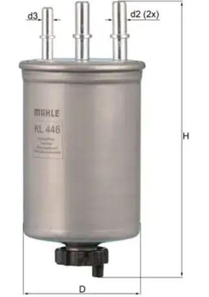 KL446 Yakit Filtresi 0K52A13480 0K52A23570 0K52A23570A