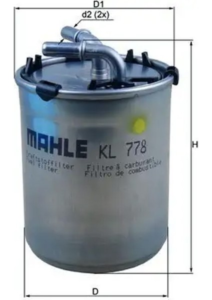 KL778 Yakit Filtresi 6C0127400 6R0127400C