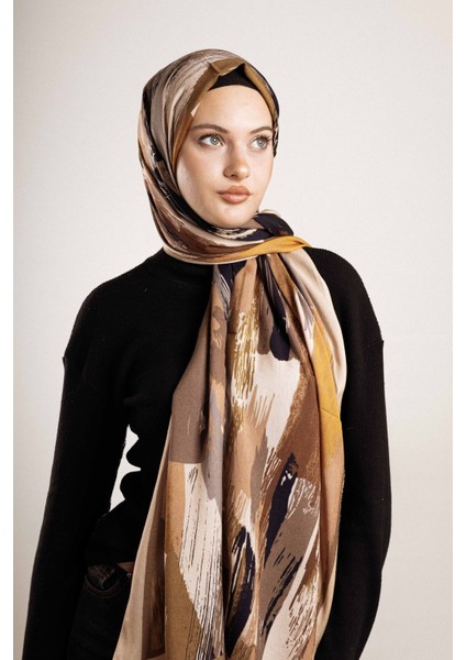 Desenli Pamuk İpek Şal Desen-4 modelleri