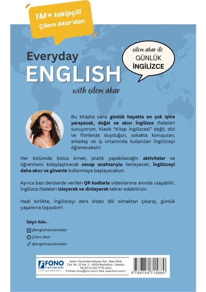 Everyday English With Çilem Akar - Çilem Akar İle Günlük İngilizce modelleri