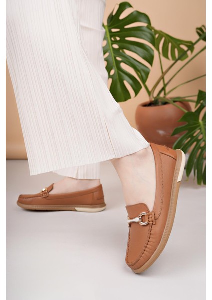 Eliz 24103 Taba Hakiki Soft Deri Rok Günlük Kadın Ayakkabı indirimleri