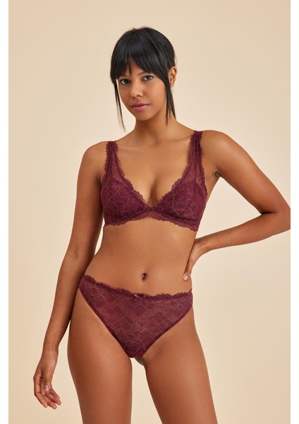 Roma Bordo Dantelli Slip Külot
