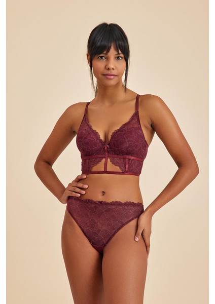 Roma Bordo Dantelli Slip Külot
