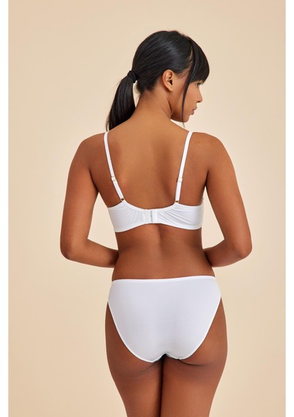 Paris Ekru Dantelli Slip Külot