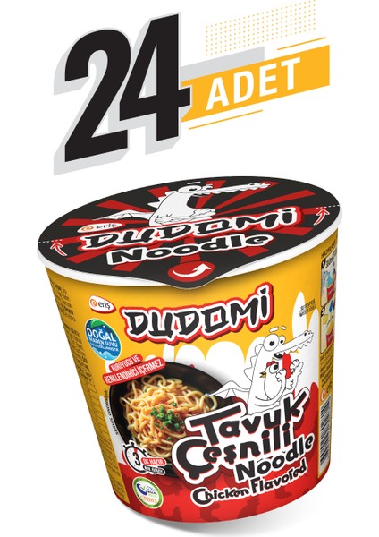 24'lü Tavuk Çeşnili Noodle Bardak 60 gr