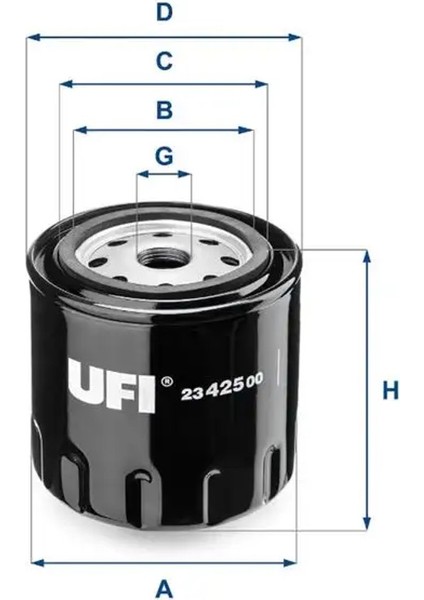 2342500 Yag Filtresi
