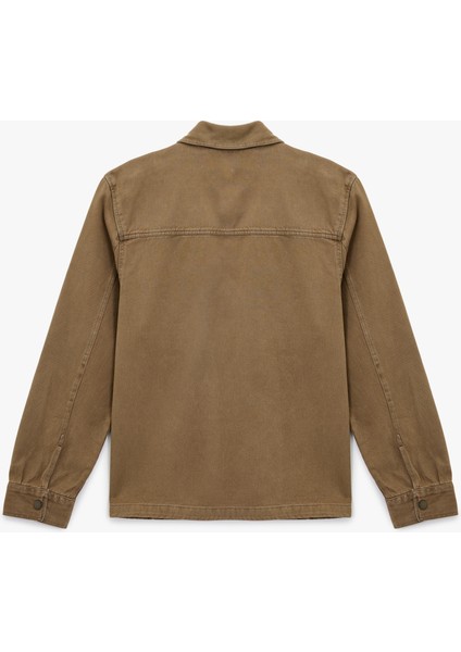 Pamuklu Uzun Kollu Cep Detaylı Klasik Yaka Jean Gömlek Ceket fiyatları