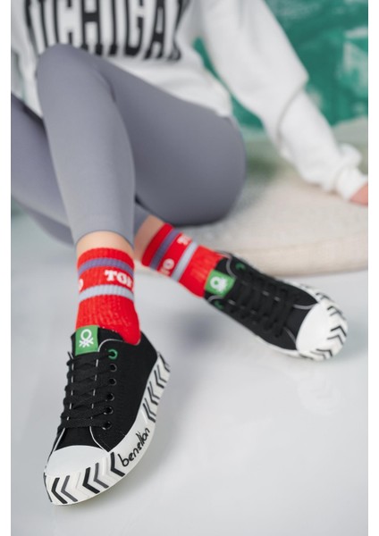 30624 Siyah Kısa Unisex Sneakers