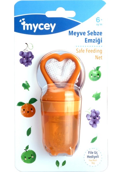 MyFeeder Güvenli Meyve Sebze Emziği / Turuncu