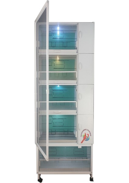 Istanbul Kafes - Model M05YS - 5’li DOLAP – PVC KUŞ DOLABI – PVC KAFES – SALMA KAFES - PLASTİK DOLAP - ÇOK AMAÇLI DOLAP - Muhabbet Salmalı Kafes (MONTAJLI KURULU GÖNDERİM) fiyatları