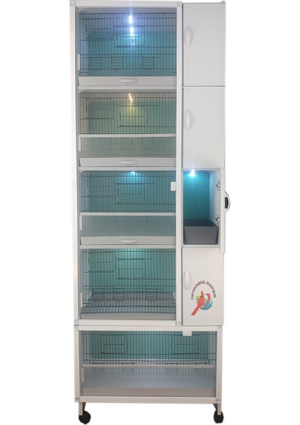 Istanbul Kafes - Model M05YS - 5’li DOLAP – PVC KUŞ DOLABI – PVC KAFES – SALMA KAFES - PLASTİK DOLAP - ÇOK AMAÇLI DOLAP - Muhabbet Salmalı Kafes (MONTAJLI KURULU GÖNDERİM) fırsatları