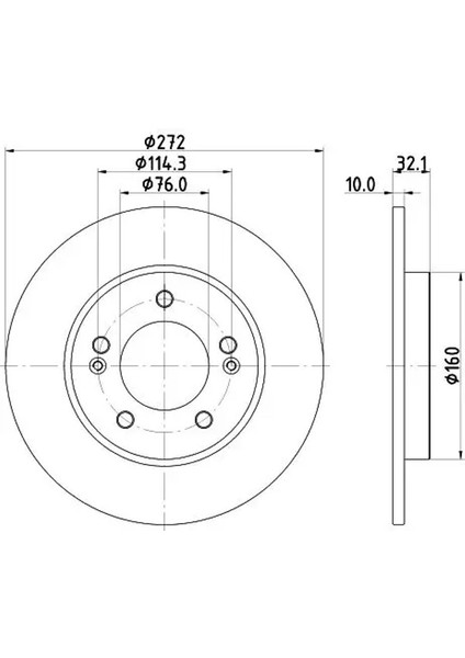 8DD355126501 Arka Fren Diski 58411G4300 (2 Adet Fiyatıdır)