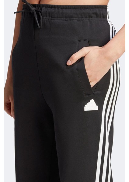 Sportswear Future Icons Three Stripes Open Hem Pant Sweatpants Kadın Eşofman Altı Siyah modelleri
