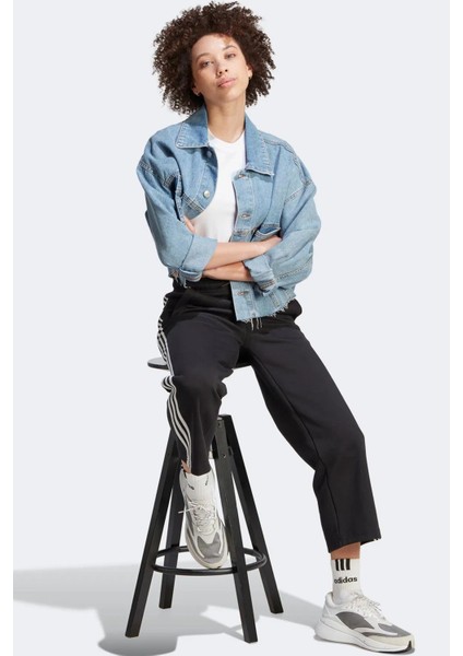 Sportswear Future Icons Three Stripes Open Hem Pant Sweatpants Kadın Eşofman Altı Siyah indirimleri