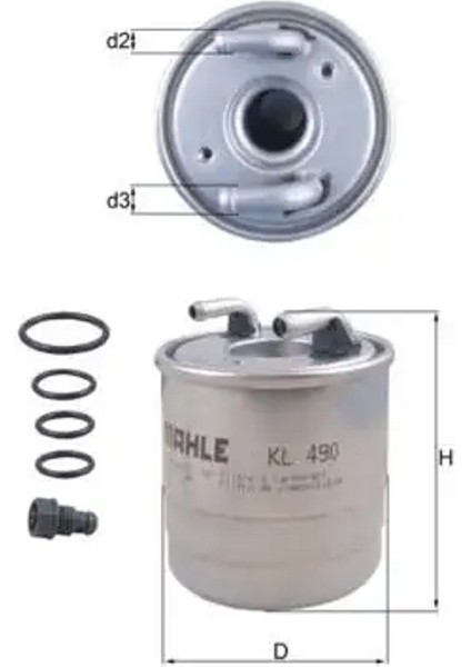 KL490D Yakit Filtresi A6420901752 A6420901852 A6420902052