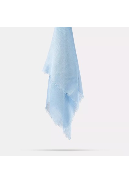 Flamlı Pamuklu Eşarp (96X96 Cm. Mavi) fiyatları