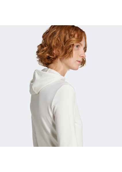 P Essential Hooded Ls Kadın Beyaz Sweatshirt.- indirimleri