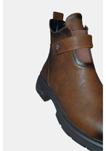 Kahve Nubuk Hakiki Deri Kadın Kısa Fermuarlı Bot indirimleri