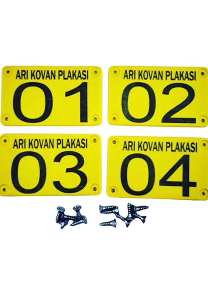 100 Adet Sarı Arı Kovan Plakası -Padok Belirleme-Fidan Belirleme -Et Pay Belirleme Plakası fiyatları