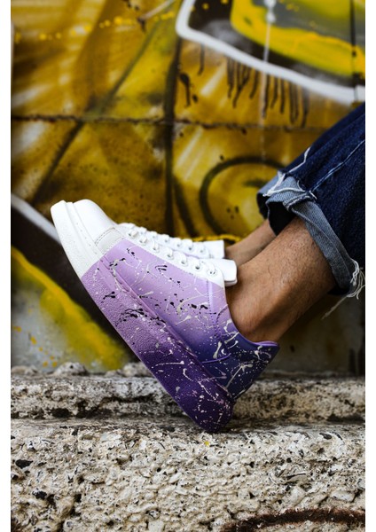 CH254 - Cbt Pittura Erkek Ayakkabı 447 Beyaz / Mor modelleri