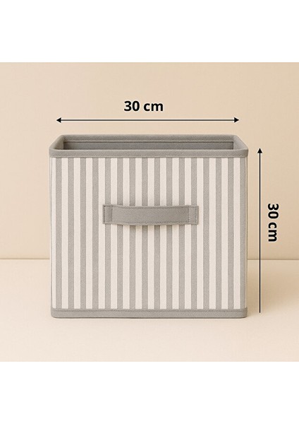 (2 Adet) 30X30 cm Katlanabilir Dolap Içi Organizer-Havlu ve Kıyafet Saklama Kutusu