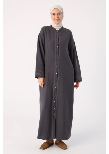 23DS86065AL0 Allday Dikiş Detaylı Ferace