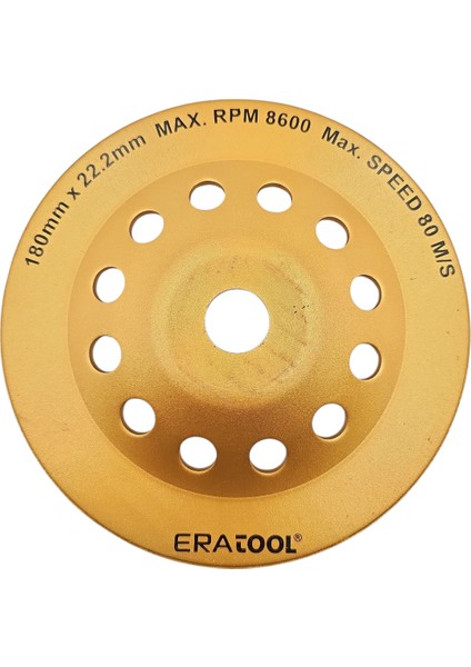 Fixonic Eratool ERA50369 180MM Turbo Sıra Elmas Yüzey Temizleme