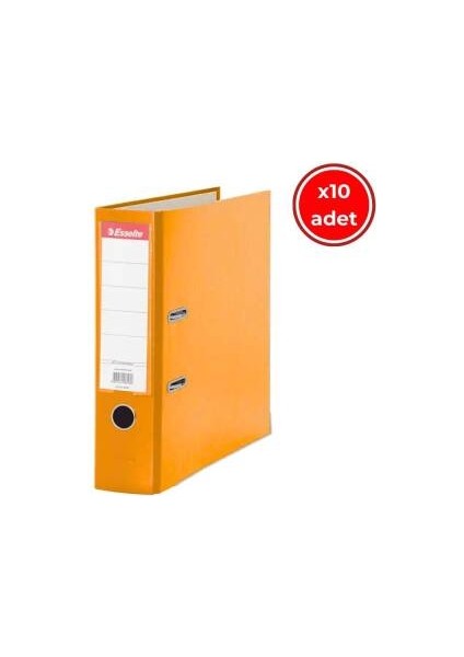 Eseelte Büro Klasörü, 10 Adet, Ekonomik Geniş, Turuncu