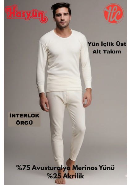 Erkek Ter Emici Kaşındırmaz %75 Yün Içlik Uzun Kol Alt Üst Takım fiyatları