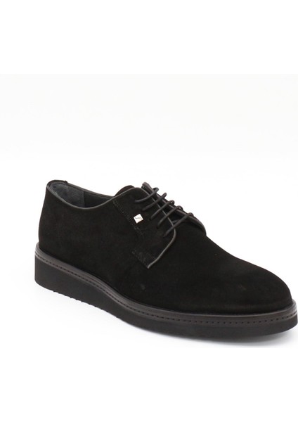 2980 Siyah Süet Hakiki Deri Eva Taban Erkek Ayakkabı