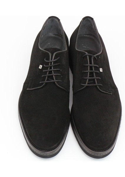2980 Siyah Süet Hakiki Deri Eva Taban Erkek Ayakkabı