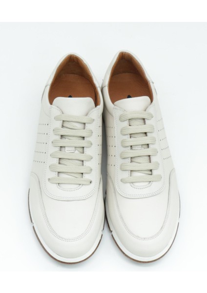 241338 Bej Bağcıklı Günlük Erkek Ayakkabı