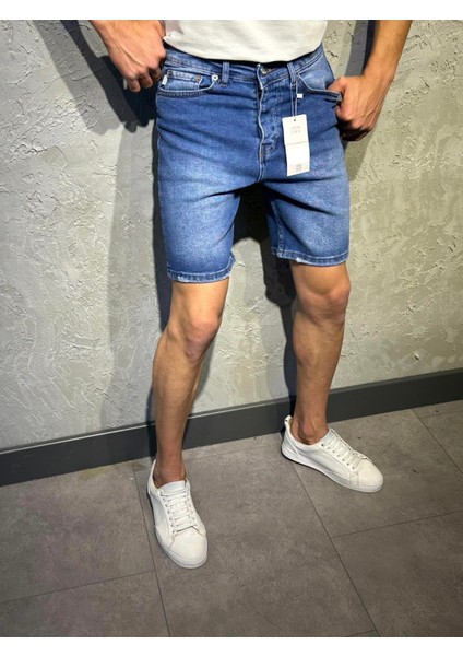 Willy Rahat Kesim Yeni Sezon Vintage Boyfriend Kalıp Erkek Kot Şort