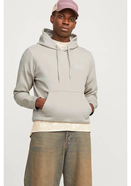 Jack&jones 12152840 Kapsonlu Erkek Sweat - Bej