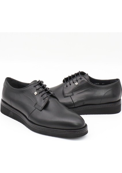 2980 Siyah Hakiki Deri Eva Taban Erkek Ayakkabı