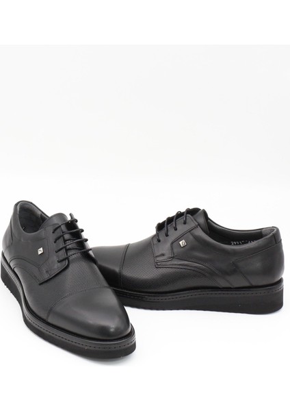 2991 Siyah Hakiki Deri Eva Taban Erkek Ayakkabı