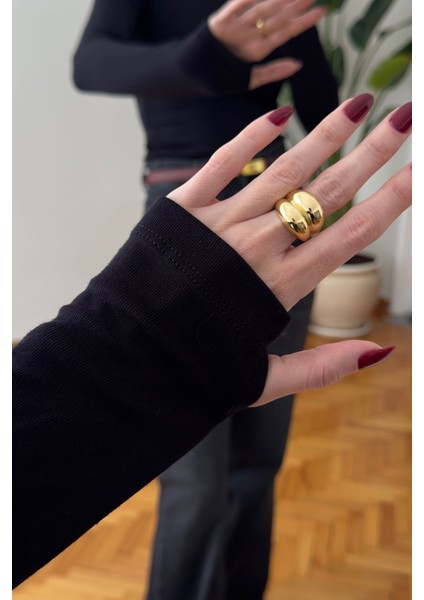 Parmak Geçmeli Uzun Kollu Body- Siyah modelleri